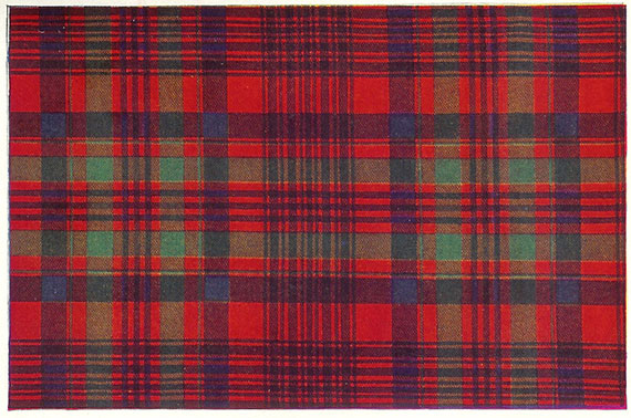 A photo of a section of the Murray of Tullibardine tartan.