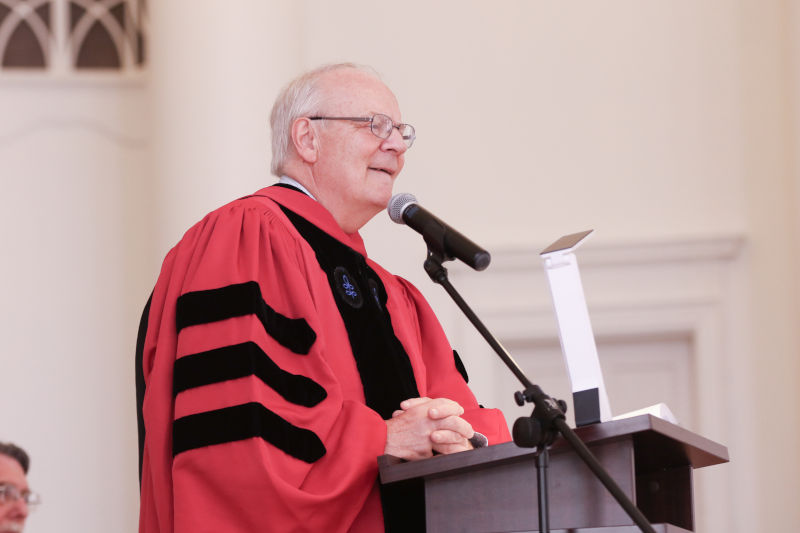Dr. Allen Croessmann ('68) presents the Keynote Address "In Praise of MacMurray"